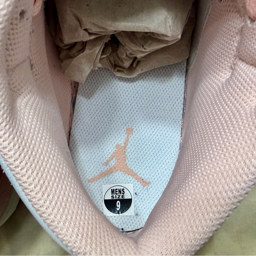 Air Jordan Pink and White Men’s Sneakers - Picture 4 of 7